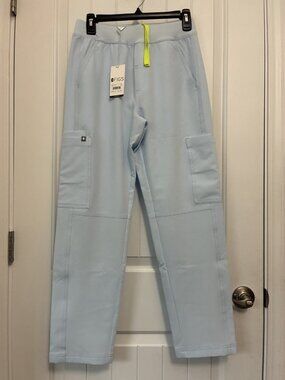 Figs Axim Cargo Scrub Pants In Light Blue Size XSS  28” x 29”